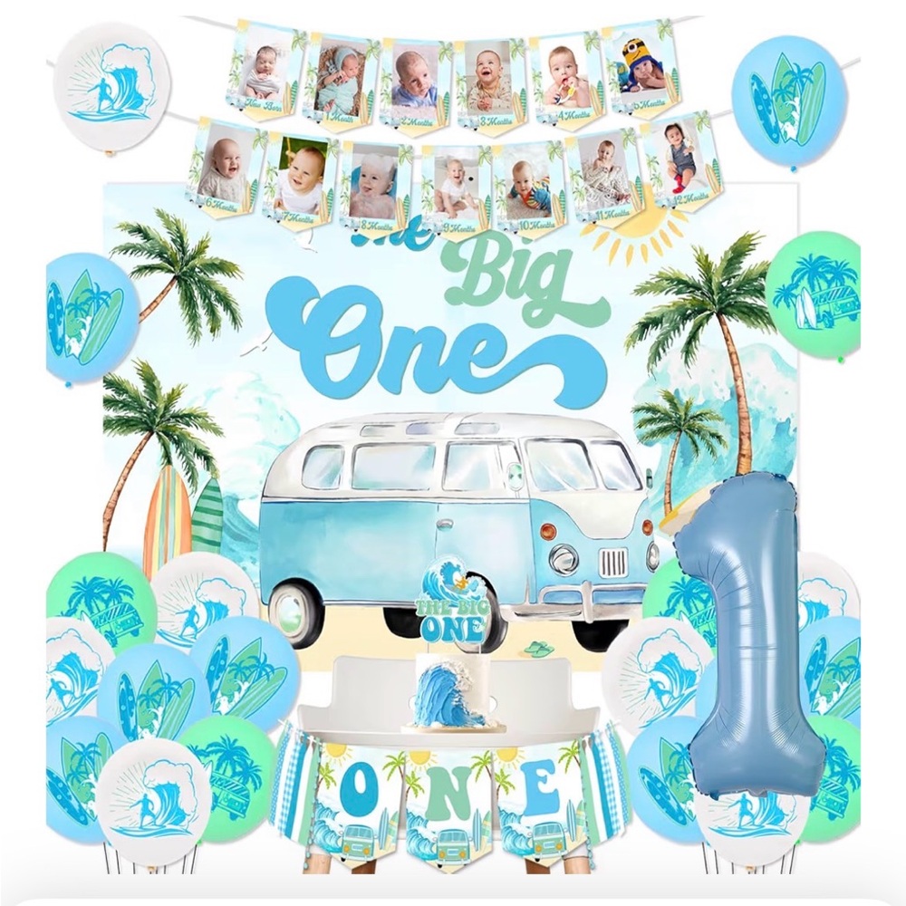 The Big One Birthday Party Decoration Set